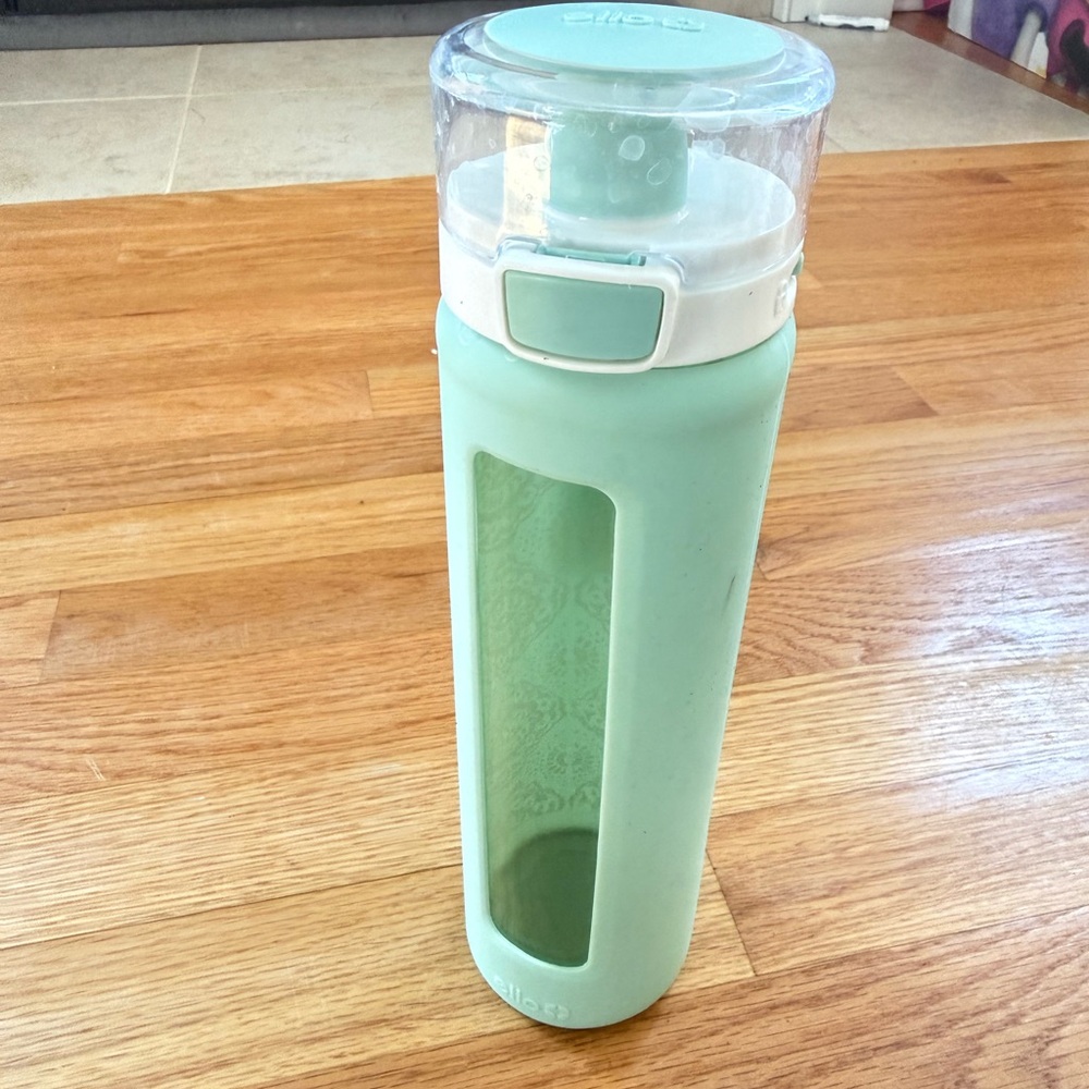 Mint Green Water Bottle with Flip Lid - Brand: